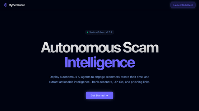 CyberGuard AI-Powered Scam Honeypot System